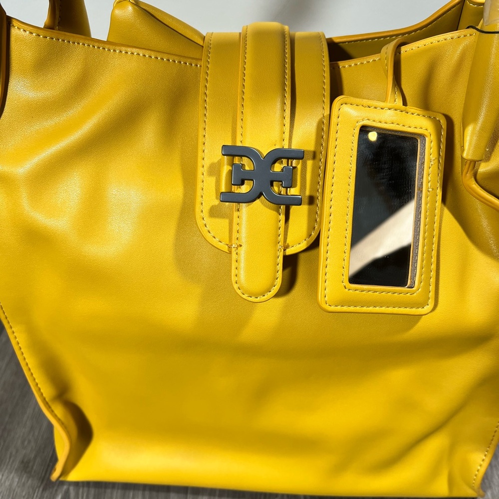 Sam Edelman Weylyn Tote Tuscan Yellow NWT - Picture 3 of 8